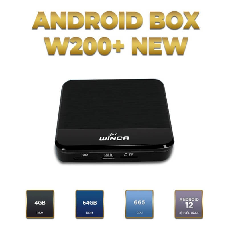 Android Box Winca W200+ NEW Giải pháp hoàn hảo cho xế yêu