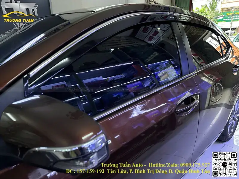 toyota altis dán phim cách nhiệt 3m crystalline