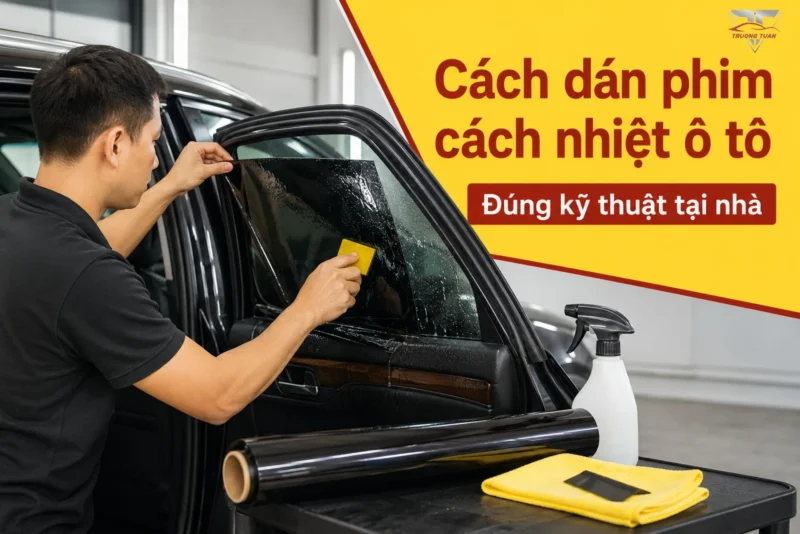 cách dán phim cách nhiệt ô tô