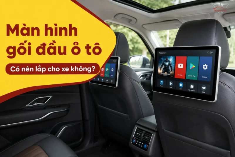 Màn hình gối đầu ô tô là gì? Có nên lắp cho hàng ghế không?