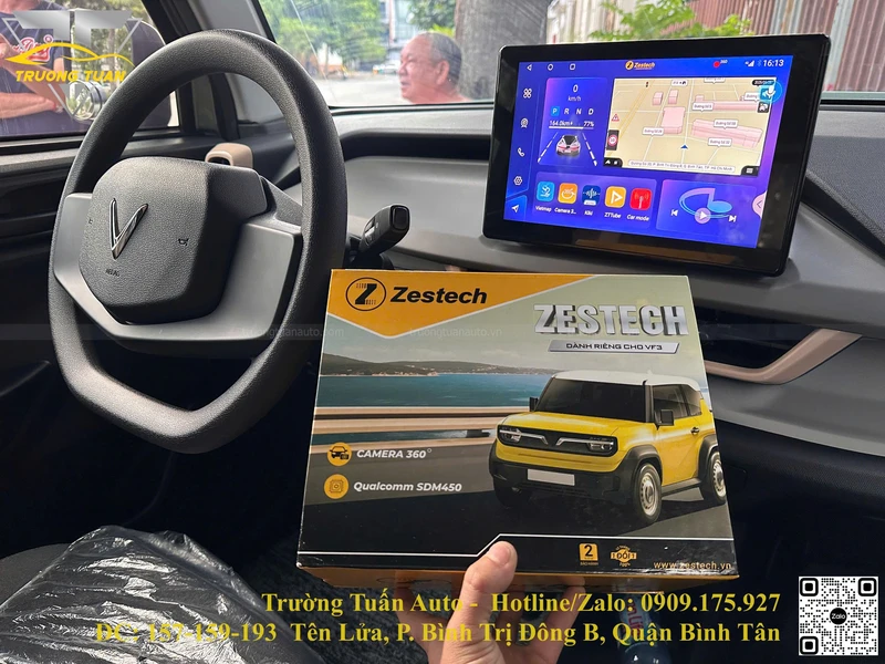 Lắp màn hình SID Zestech ZT3 camera 360 cho VinFast VF3