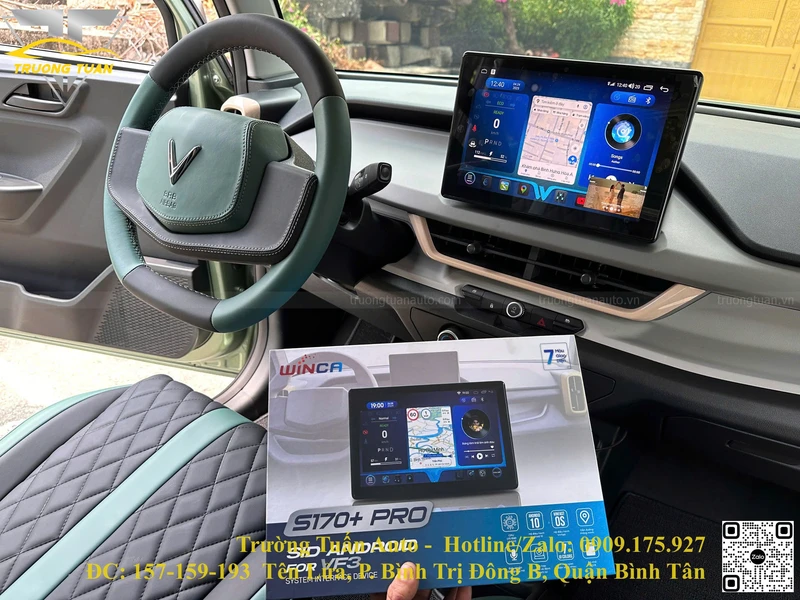 Lắp màn hình Winca S170 Pro cho VinFast VF3